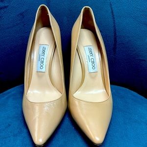 Jimmy Choo London beige pumps size 8.5.  38 1/2